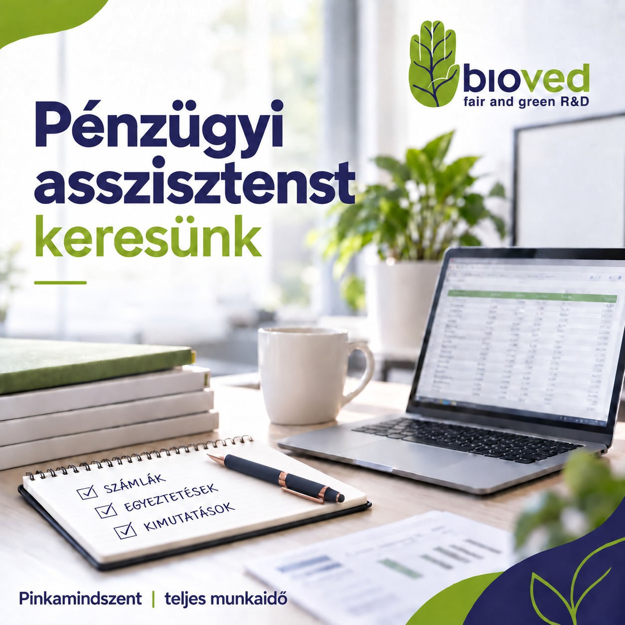 Pénzügyi asszisztenst keresünk – Biovéd